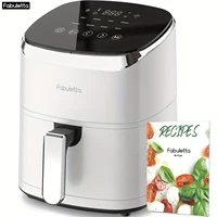 Air Fryer, Fabuletta 4.2QT Air Fryer Oven With 9 Customizable Cooking Programs,Tempered Glass Display, Dishwasher-Safe Nonstick 1