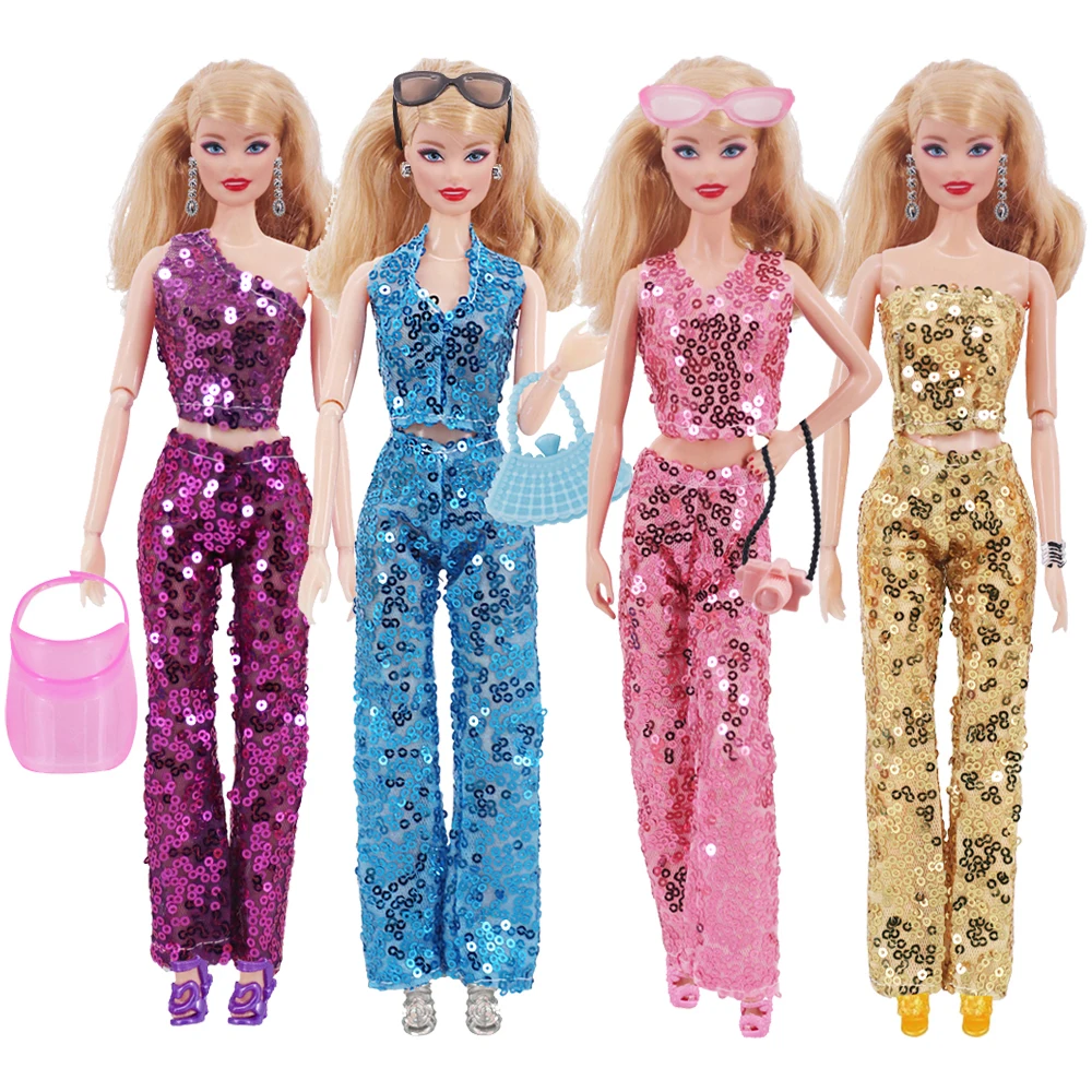 Hübsche Puppe Longue tte Abendkleid für Barbie Puppe Kleidung Accessoires, Spielzeug für Mädchen, Geburtstags geschenk Weihnachts geschenk – Detail 3