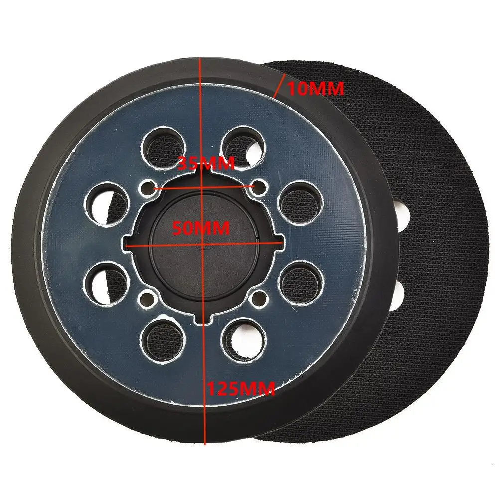 Backing Plate for Polisher Car Polish Pad 1/10PCS Backing Pad 5 Inch Backing Pads 8-Hole For DCW210B For DWE6423 Sander DWE6423/6423K Sander Pad