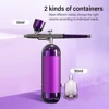 Airbrush Nail With Compressor Portable Airbrush For Nails Cake Tattoo Makeup Paint Air Spray Gun Oxygen Injector Air Brush Kit 5