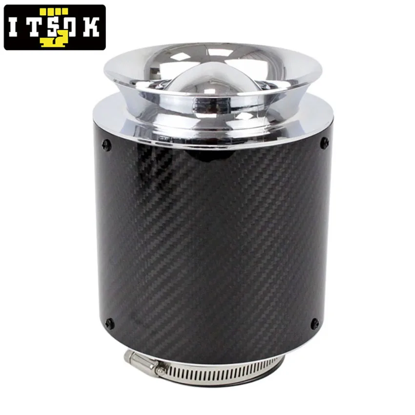 Filtro Aria Auto In Fibra Di Carbonio - 76 Mm Universale, Per Sostituzione