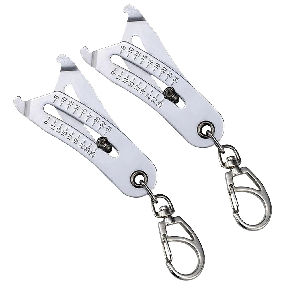 Portable Precise Thread Size Checker Keychain Inch and Metric Thread Size Verification Tool Nuts and Screws Thread Checker