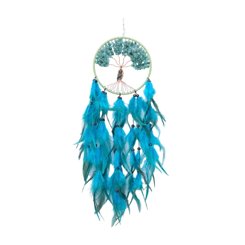 

Owl Pendant Tree Feathers Tassels Dreamcatcher Wall Hangings Ornament Wind Chimes for Bedroom Adult Kids Wall Craft Gifts