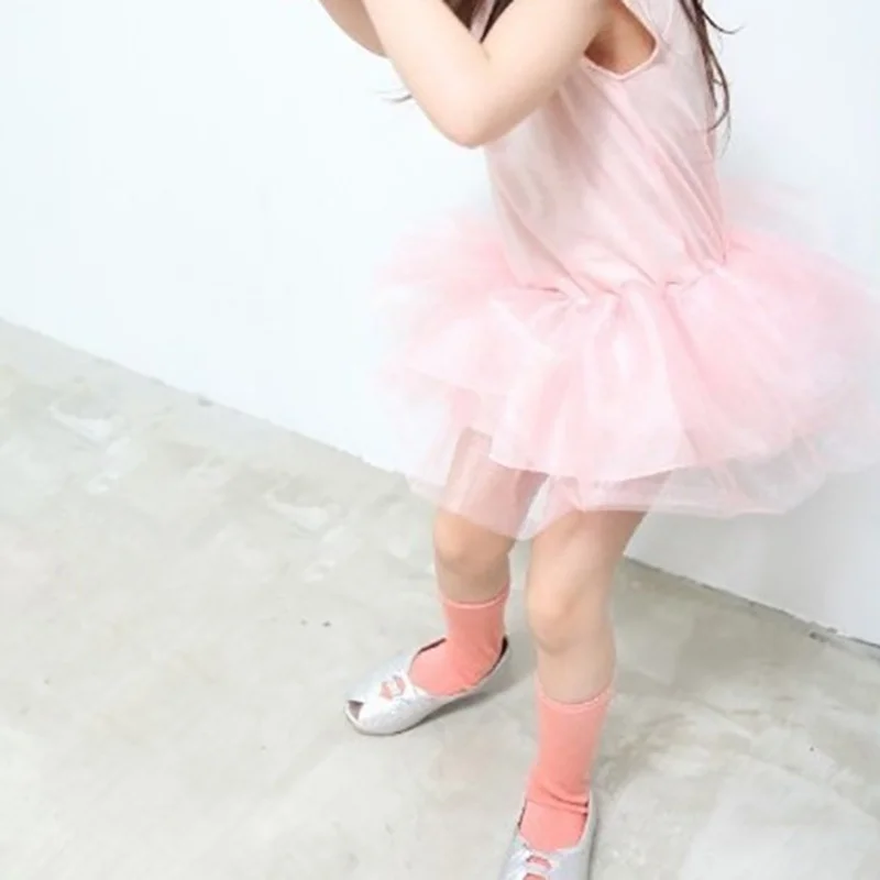 Girls Knee High Socks Uniform Tube Long Stockings 3-12 Years cotton knee socks knee length socks