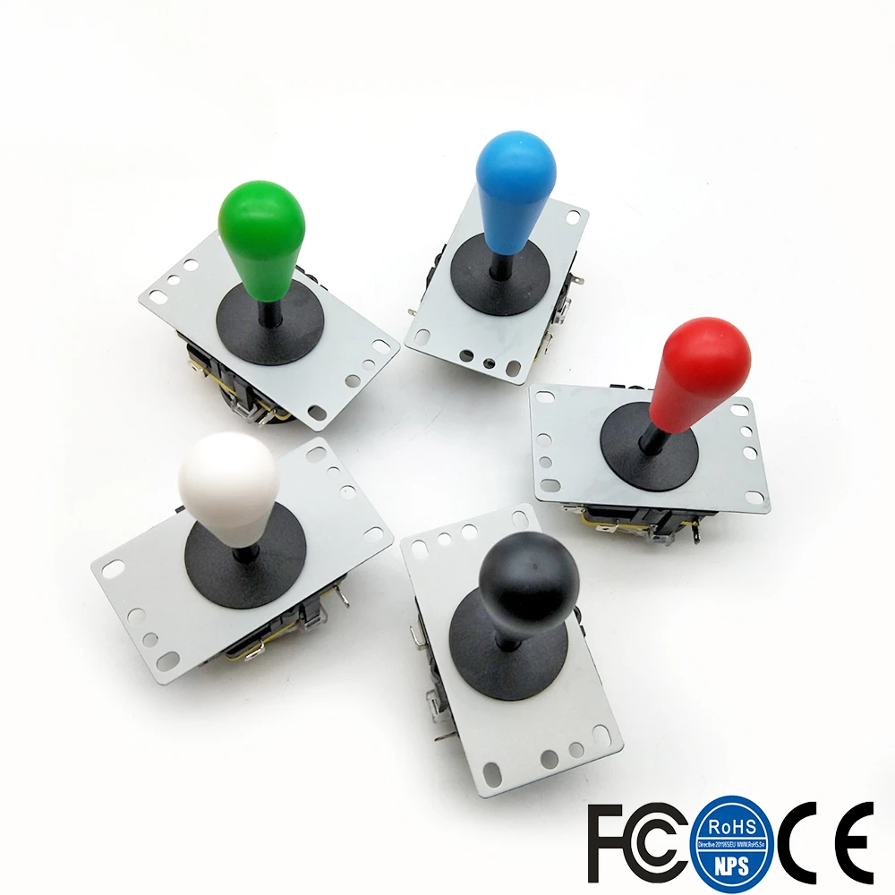 

Копия Sanwa 8Way джойстик с микропереключателем для самостоятельной сборки аркадных игровых автоматов Высокое качество Многоцветный красный зеленый синий белый черный