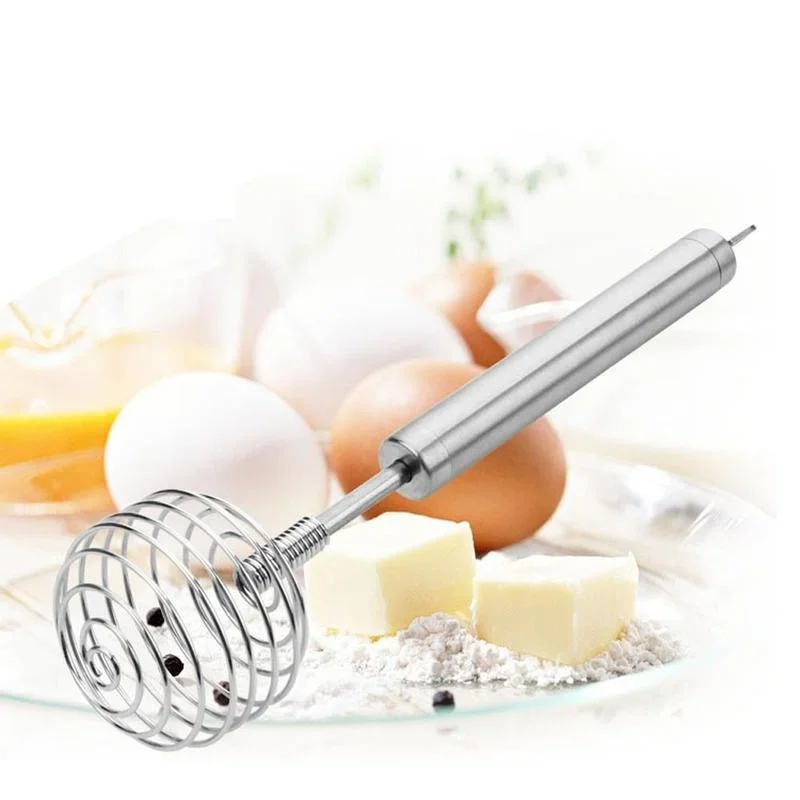Stainless Steel Ball Spring Whisk Hand-held Butter Egg Mixer Avocado Potato Masher Manual Egg Beater Mixers Kitchen Baking Tools
