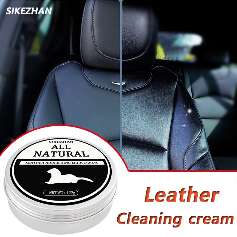 Car Leather Seat Maintenance Care Oil Leather Restoration Mink Oil Cream Sofa Interior Polishing Cleaning 50g/100g leather repair gel,leather repair kit,leather cleaner,car polishing spray