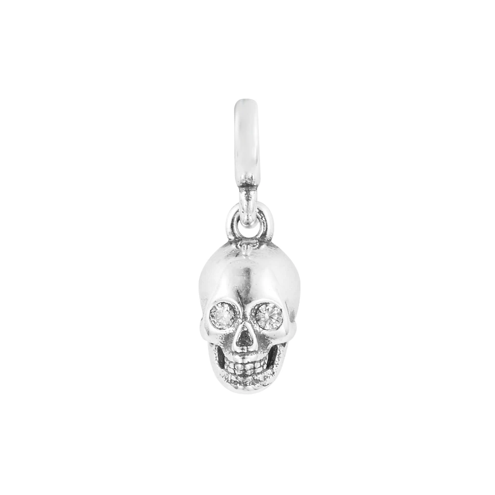 

ME Skull Mini Dangle Charms Fits Original Pandora Me Bracelets 925 Sterling Silver Small Hole Beads for Women DIY Jewelry Gift