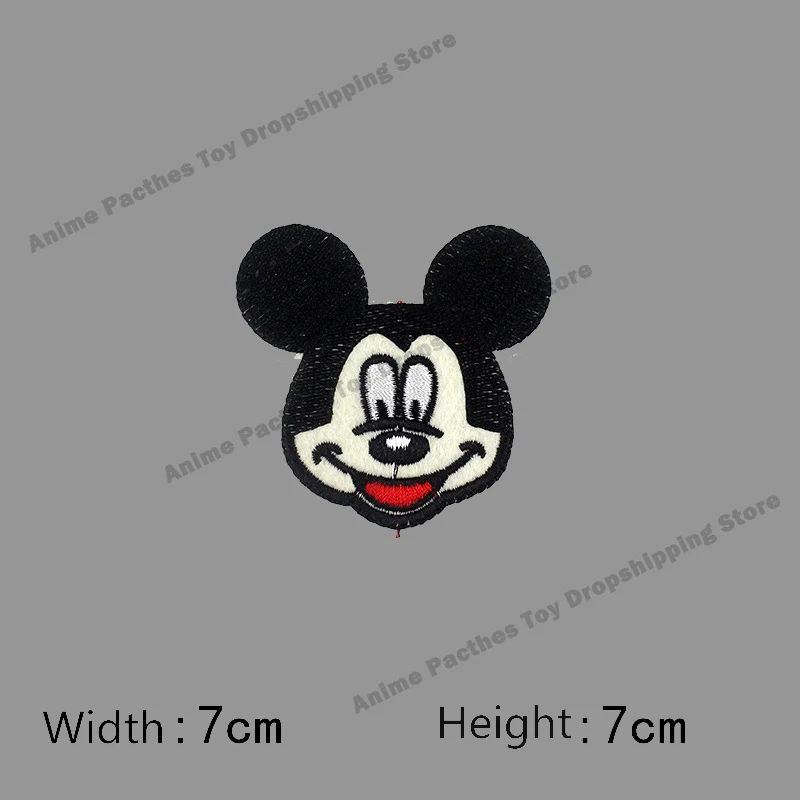 Mickey Minnie Mouse Embroidered Patches on Clothes for Children Stickers Disney Cartoon DIY Sewing Pant Bag Clothing Kawaii Gift 