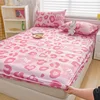 Pink Leopard Print Fitted Sheet Cheetah Bedding 3pcs for Kids Teens Girls Adults Room Decor,Wild Animal Skin Texture Bed Cover 5