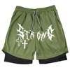 Men's High Street Shorts 2-in-1 Compression Double Layer Shorts Daily Fashion Beach Breathable Fitness Outdoor Sport Short Pants 4
