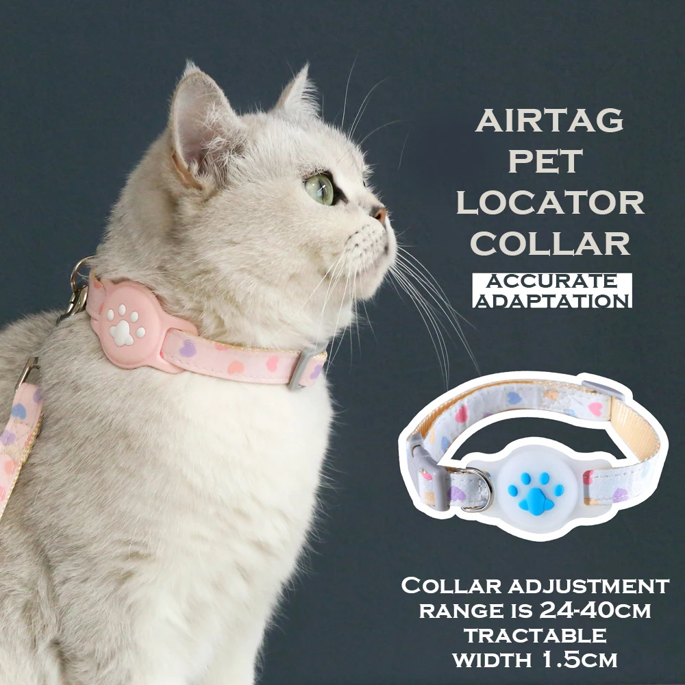 Antilost Design Apple Airtag Cat Collar For Anti Lost Locator Tracker