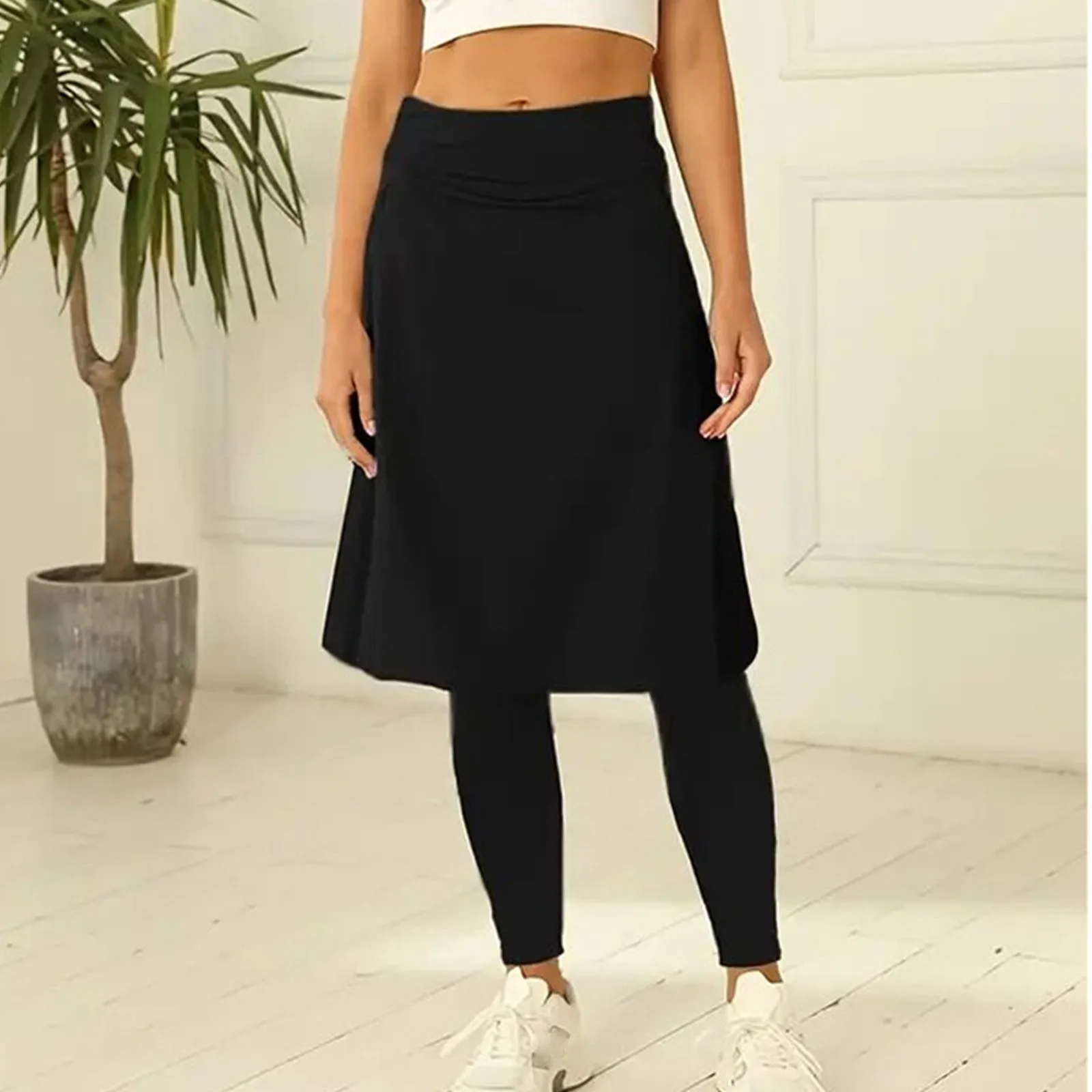 Legging con gonna per donna Legging da yoga con gonne e abbigliamento da tennis da donna Leggings spessi per donna Ropa De Mujer 2025 Nuovo
