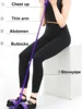 21 Fitness Resistance Bands 4 Tube Pedal Ankle Puller Exercise Stretching for Arm and Leg Workouts Ab Training Auxiliary Device 3
