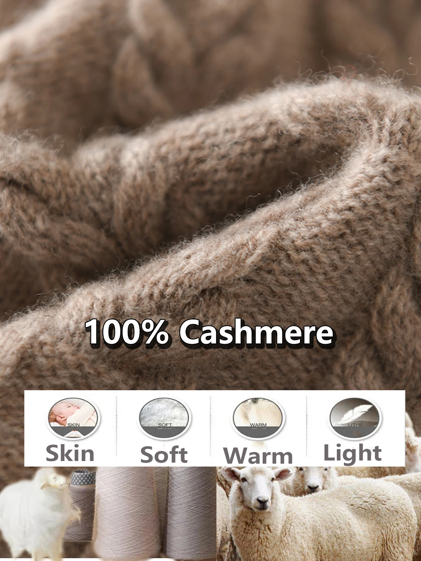 100%Cashmere Beanies Hat for Women Winter Autumn Soft Warm Luxury Cashmere Bonnet Fashion Flower Pattern Slouchy Skullies Cap 6