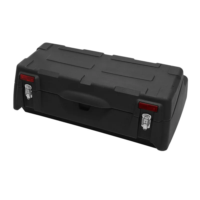 96L ATV Rear Passenger Backrest Cargo Storage Helmet Trunk Box Luggage Lounger - Image 4