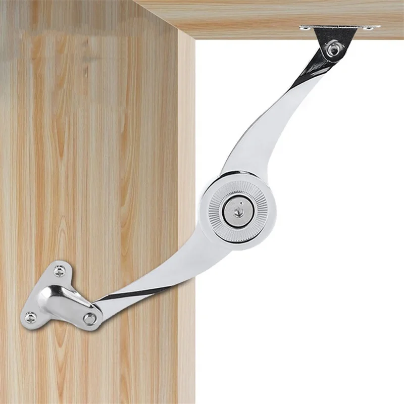 Hydraulic Randomly Stop Hinges Kitchen Cabinet Door Adjustable Polish Furniture Hinge Lift Up Flap Stay Support Hardware