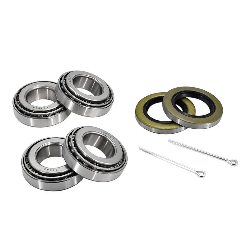 Front Axle Wheel Hub Bearings and Seal Kit 50892-G1 25146-G1 Compatible with EZGO Gas Electric Golf Cart TXT 1976 and Up