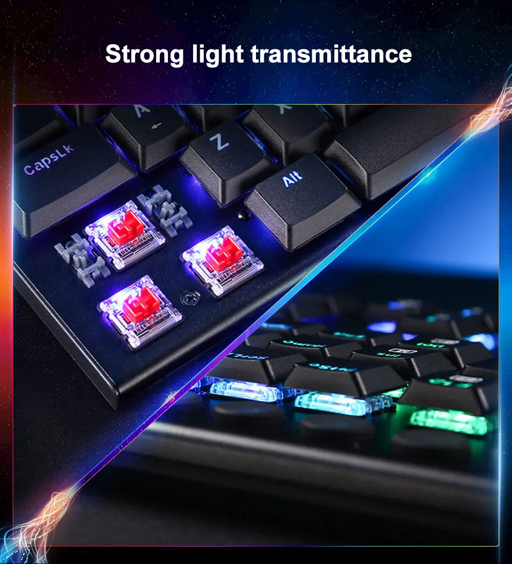 REDRAGON SMD RGB MX Low Profile 5.5 switch 3Pin Clicky Linear Tactile ...