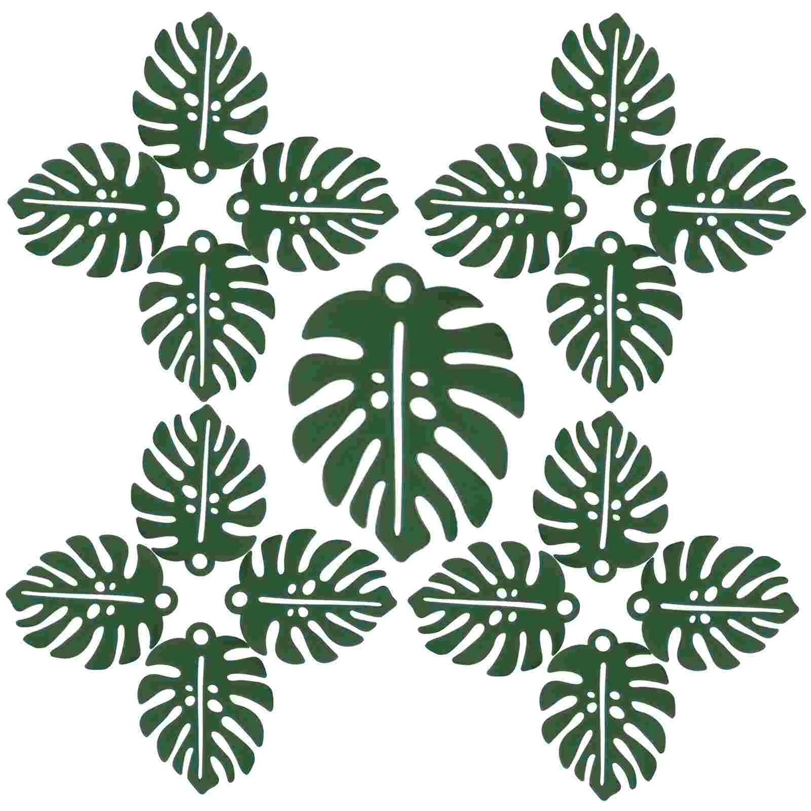 

50 Pcs Leaf Pendant Handmade Jewelry Accessories Decorative Charms Hanging Necklace Making Supplies Earring Beads for