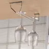 Wine Glass Rack Glass Holder Single And Double Row Wine Glass Rack High Glass Rack Cabinet Wall Hanging Storage Box 2