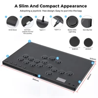 Haute42 M-Ultra Gen 2 Aluminium Alloy Fightstick Leverless Hitbox Controller For PC/ Ps4 / Ps5 Stickless Arcade Stick Controller - Image 4