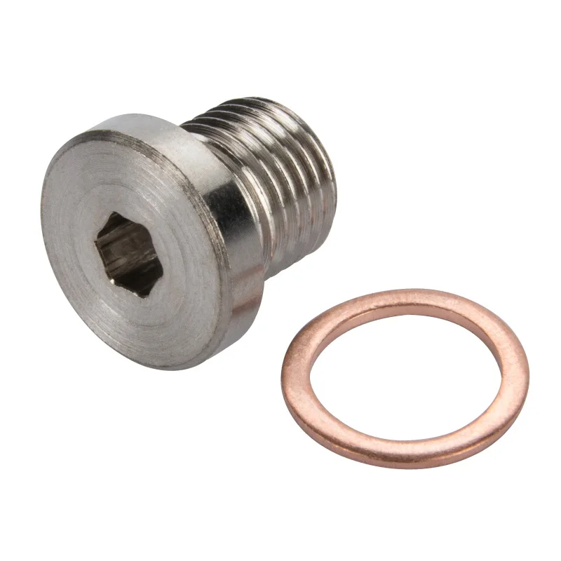 Lambda O2 Oxygen Sensor Exhaust Downpipe Bung Blank Bolt plug M12 x 1.25 AF-CGQ144 oxygen sensor plug
