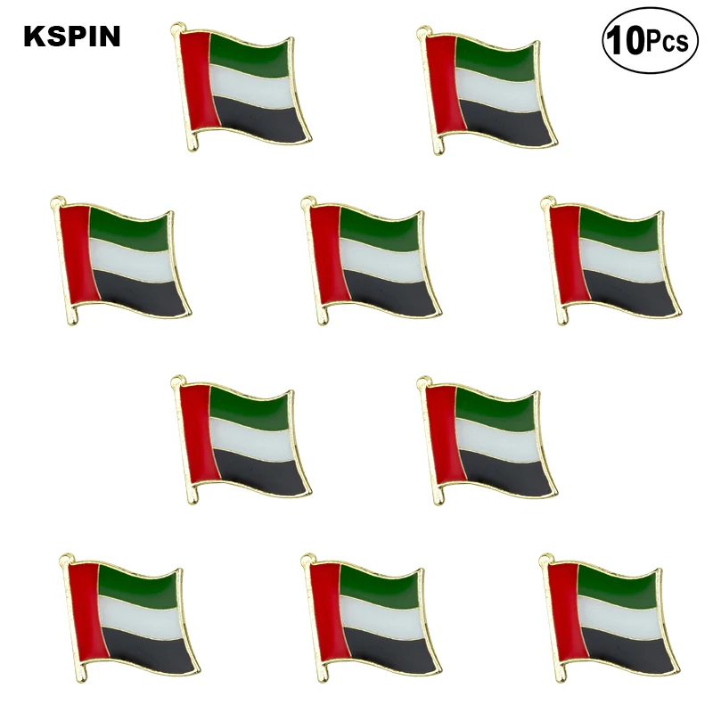 

United Arab Emirates Flag Lapel Pin Flag badge Brooch Pins Badges 10Pcs a Lot