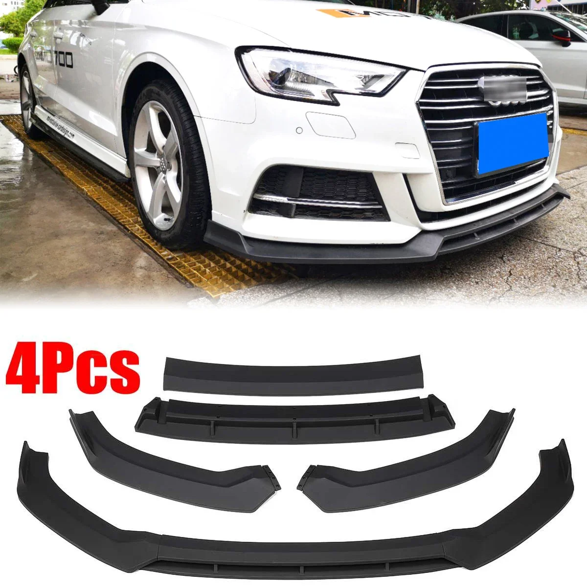 

4 шт., передний бампер для Audi A3 S3 Sline 2017-2019