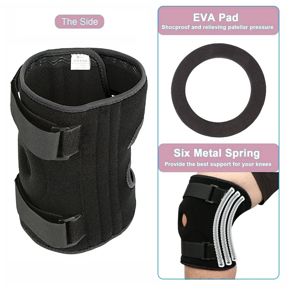 Plus Size Knee Pad Brace 1PC Extra Large Adjustable Knee Support With Side Stabilizers For Arthritis Meniscus Tear Sports Injury knee pad,knee support,knee brace,knee wraps