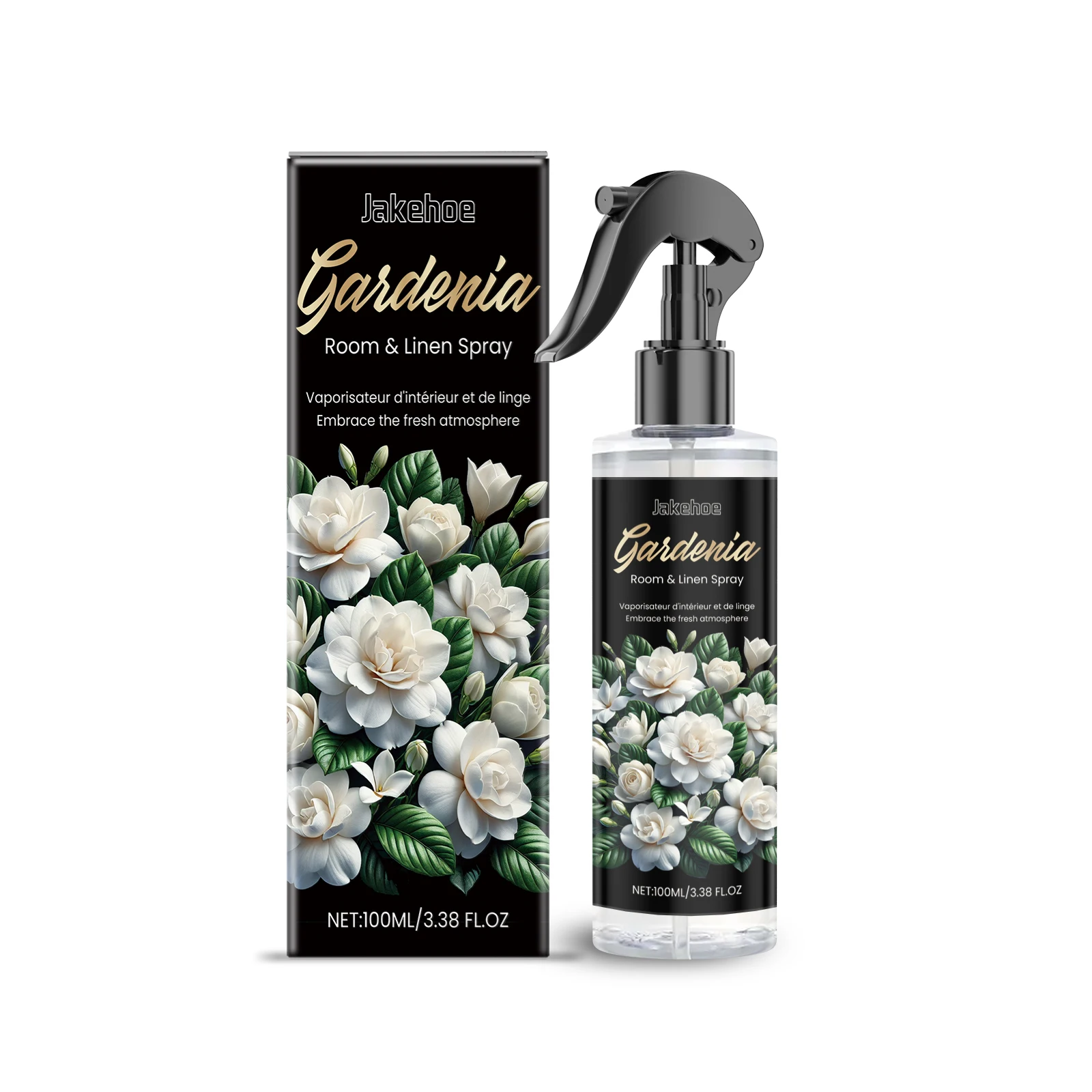 JAKEHOE Gardenia Deodorante per interni Spray Eliminatore di odori Fragranza a lunga durata Mantenere la stanza fresca Deodorante spray per ambienti 2