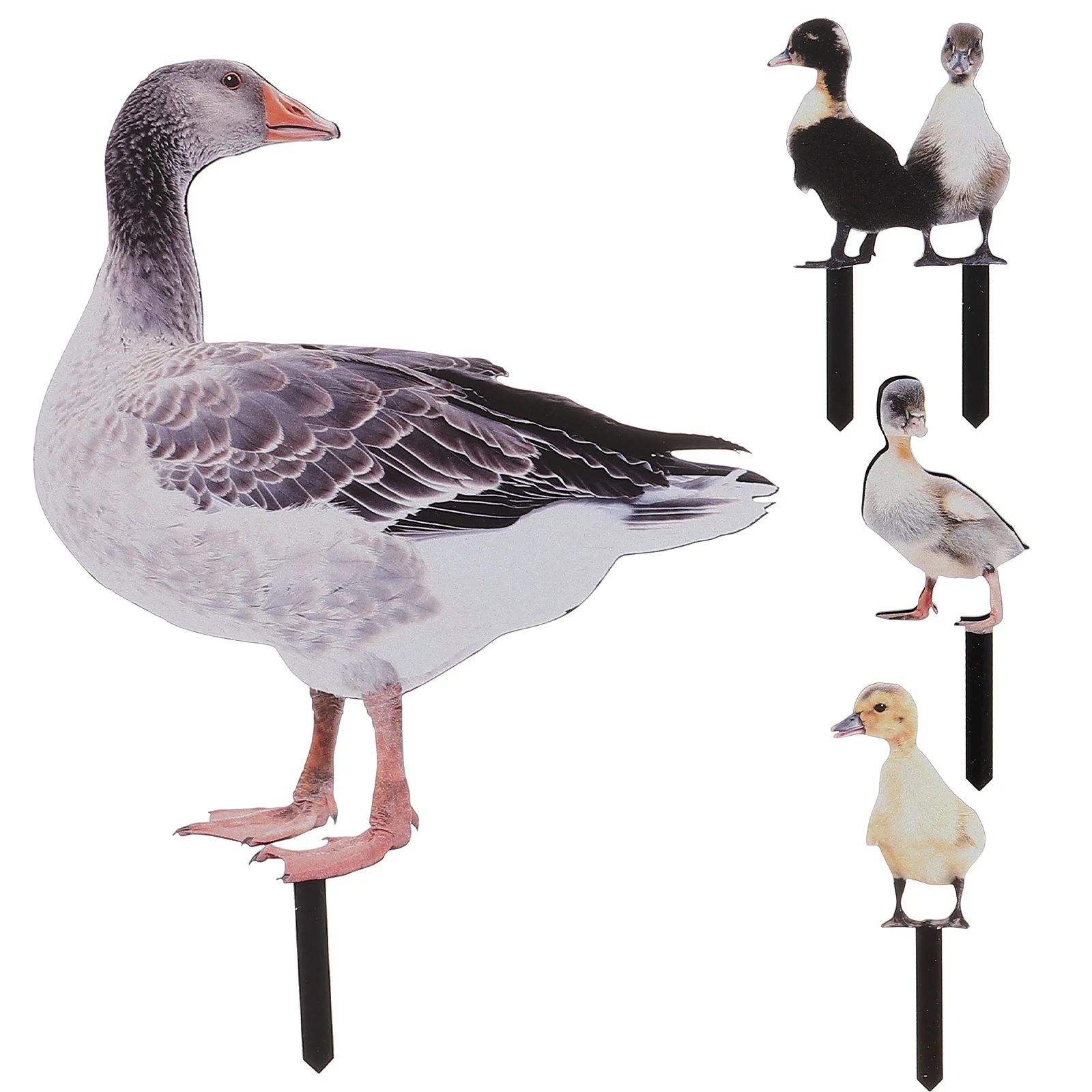 

Outdoor Duck Garden Stakes Animal Sculpture Realistic Lifelike Acrylic Poultry Statue Yard Lawn Spring Animalsations Gnomes