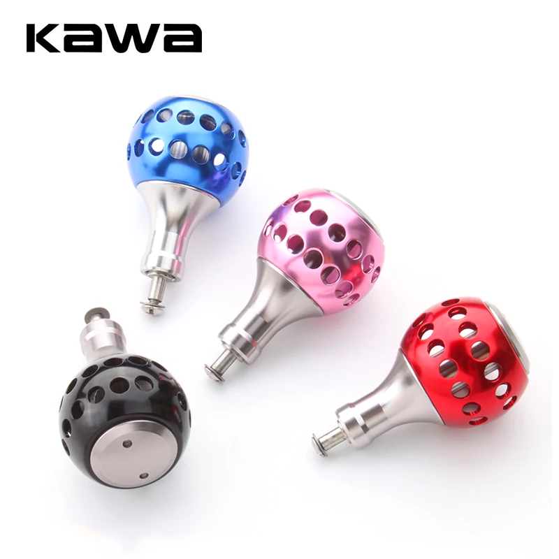 KAWA New Design Machined Metal Fishing Reel Handle Knobs Bait Casting Spinning Reels Fishing Tackle Accessory