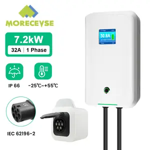 Morec ev Chargeur 11 KW 16 A triphasé avec Application Prend en Charge la  Connexion Bluetooth et WiFi avec Station de Charge avec Prise de Charge -  Toute La Clim