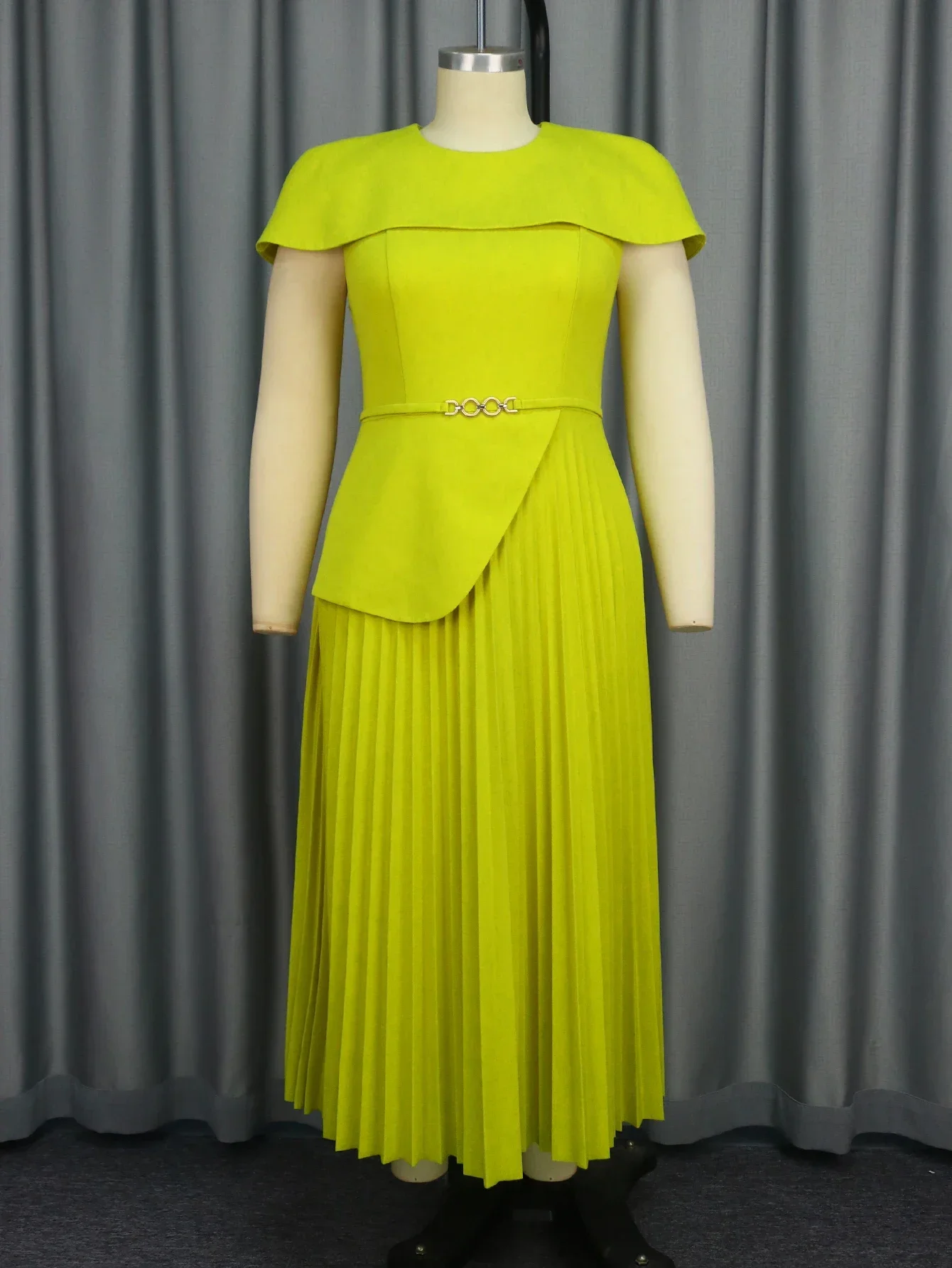 Light Green A Line Dresses for Women O Neck Cape Sleeve Classy Empire Pleated Ankle Length Evening Birthday Event Outfits 3XL - AliExpress 200000345 Light Green A Line Dresses for Women O Neck Cape Sleeve Classy Empire Pleated Ankle Length Evening Birthday Event Outfits 3XL - AliExpress 200000345