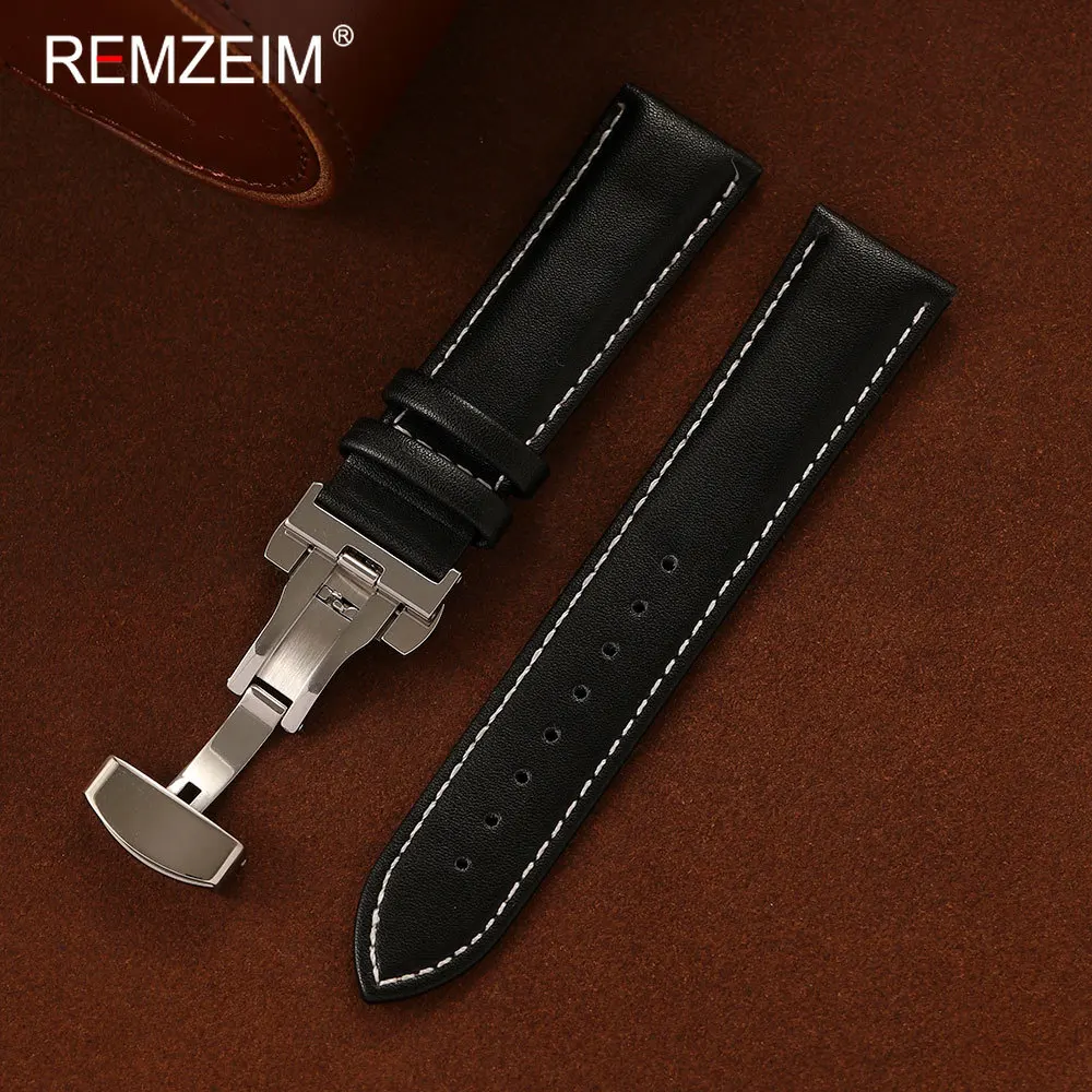 Men's Watch Strap with Butterfly Buckle - Comfortable & Durable for Everyday Wear