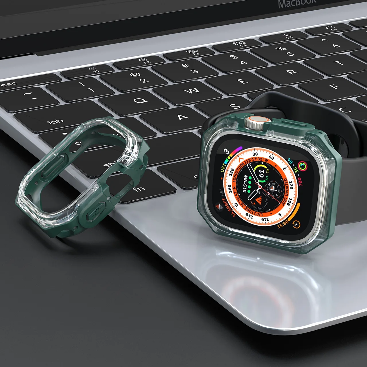  ġ Ƹ ȣ ̽, Ʈ 49mm   , iWatch ׼,  TPU + PC , 2 in 1