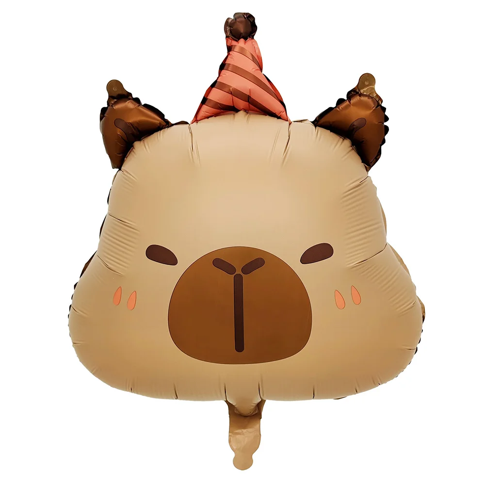 1set Cartoon Tier Capybara Aluminium Folie Ballon Set Kind Geburtstag Party Dekoration Folie Ballon Baby Dusche Geschenk Liefert – Detail 8