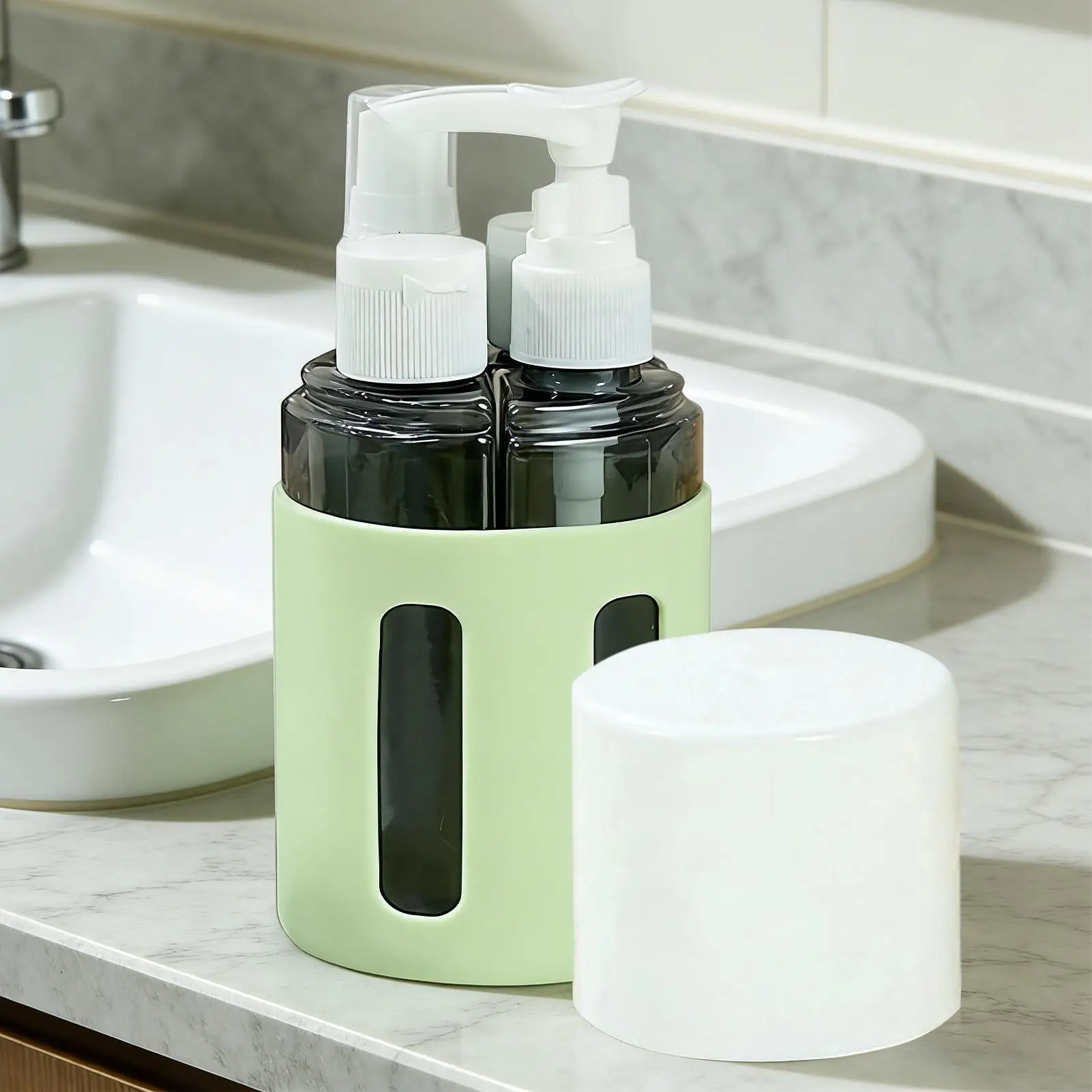 Compact 4-in-1 Refillable Travel Spray Bottles