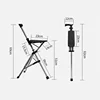 Multifunctional Climbing Stick for the Elderly, Foldable, Ultra-light, Stainless Steel, Travel Crutch, Outdoor Trekking Supplies 6