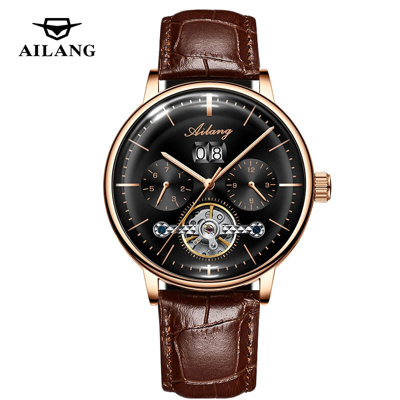 Leather Strap Ailang Uhr AILANG Fashion Tourbillon Mechanical