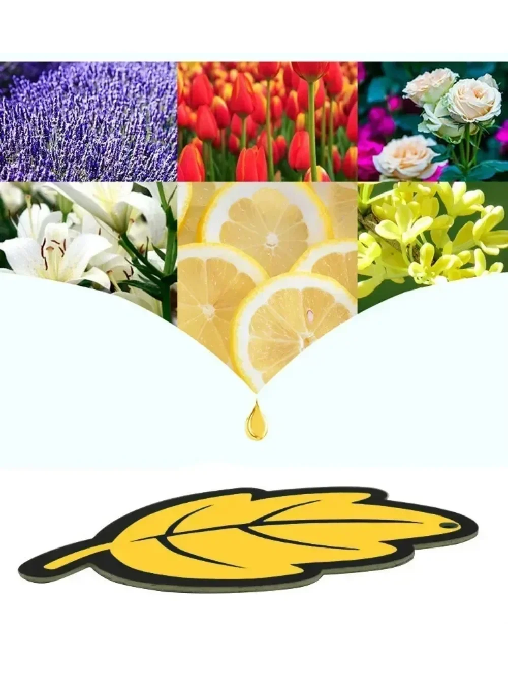 Car air freshener Natural Scented Tea Paper Auto Hanging Vanilla Perfume Fragrance Leaf Shape 6-60pcs
