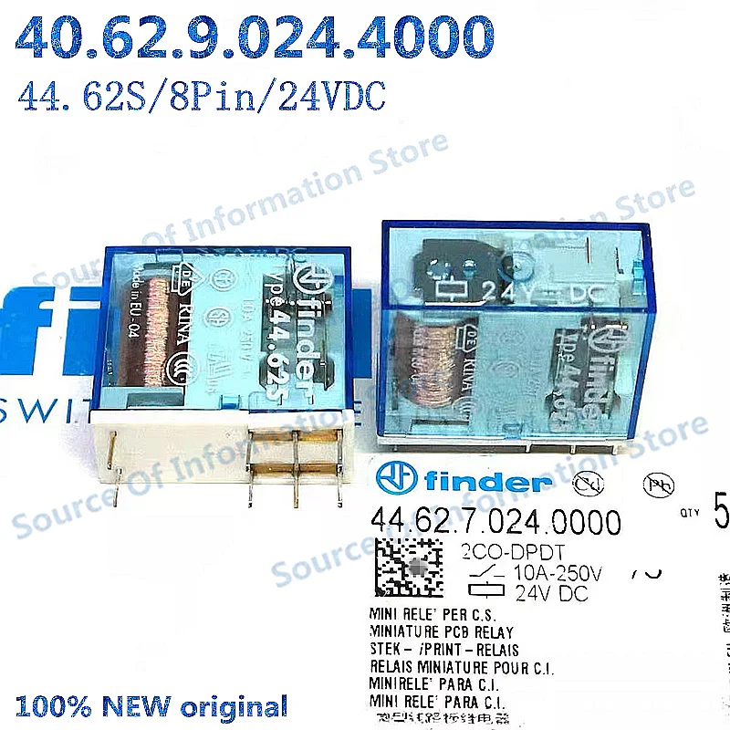 

5Pcs 44.62S Finder Relay 40.62.9.024.4000 24VDC 10A 5Pin 100% New original