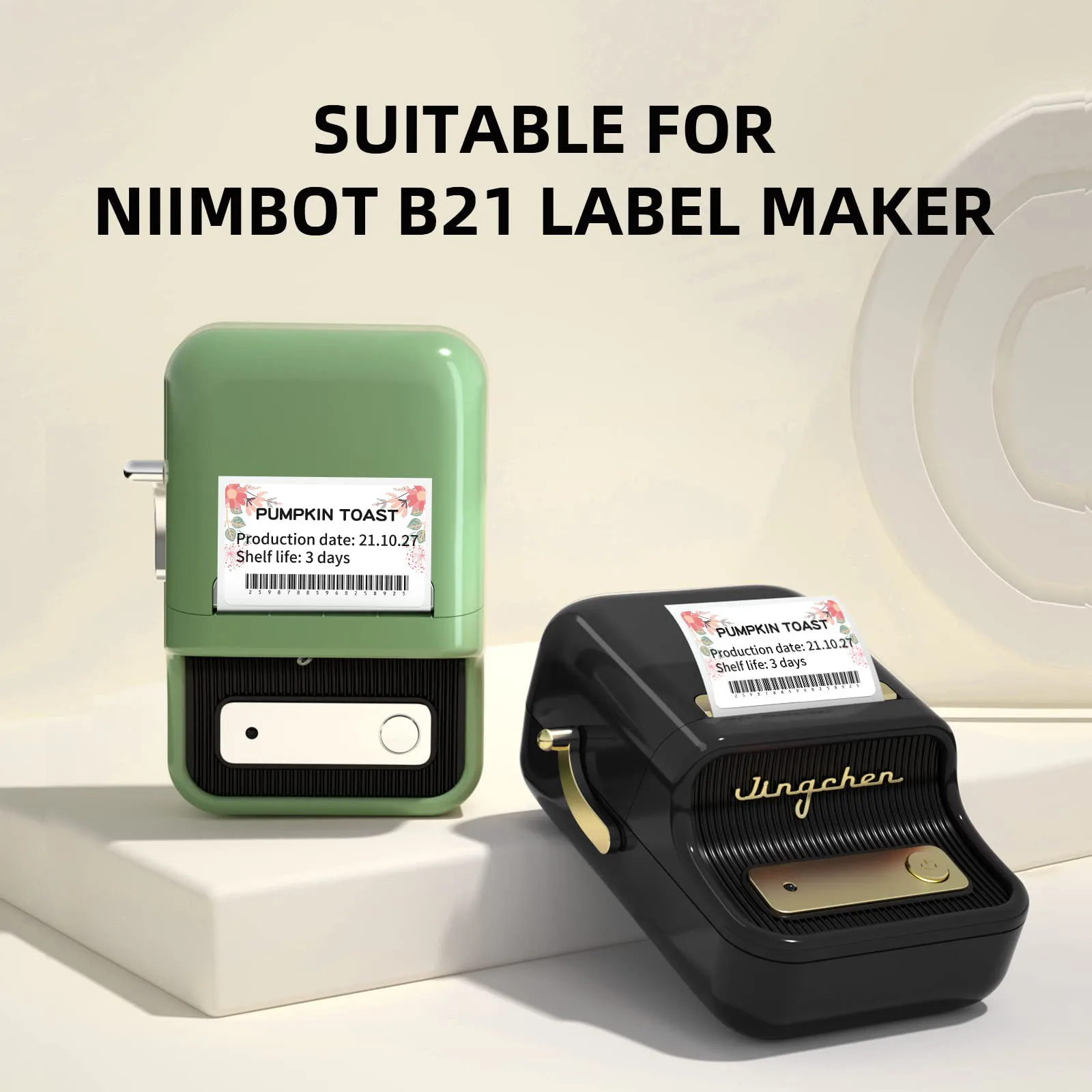 Niimbot Flower Pattern Smart Portable Label Printer Thermal Label Paper Waterproof Stickers Fast Printing For B1/B21/B203/B3S