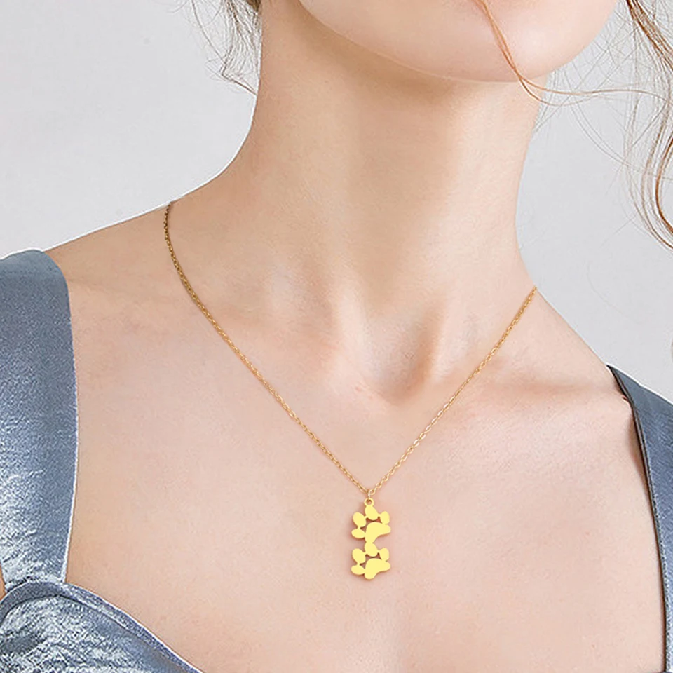 Collana Zampa Personalizzata con Nome per Amante Cani - Callie