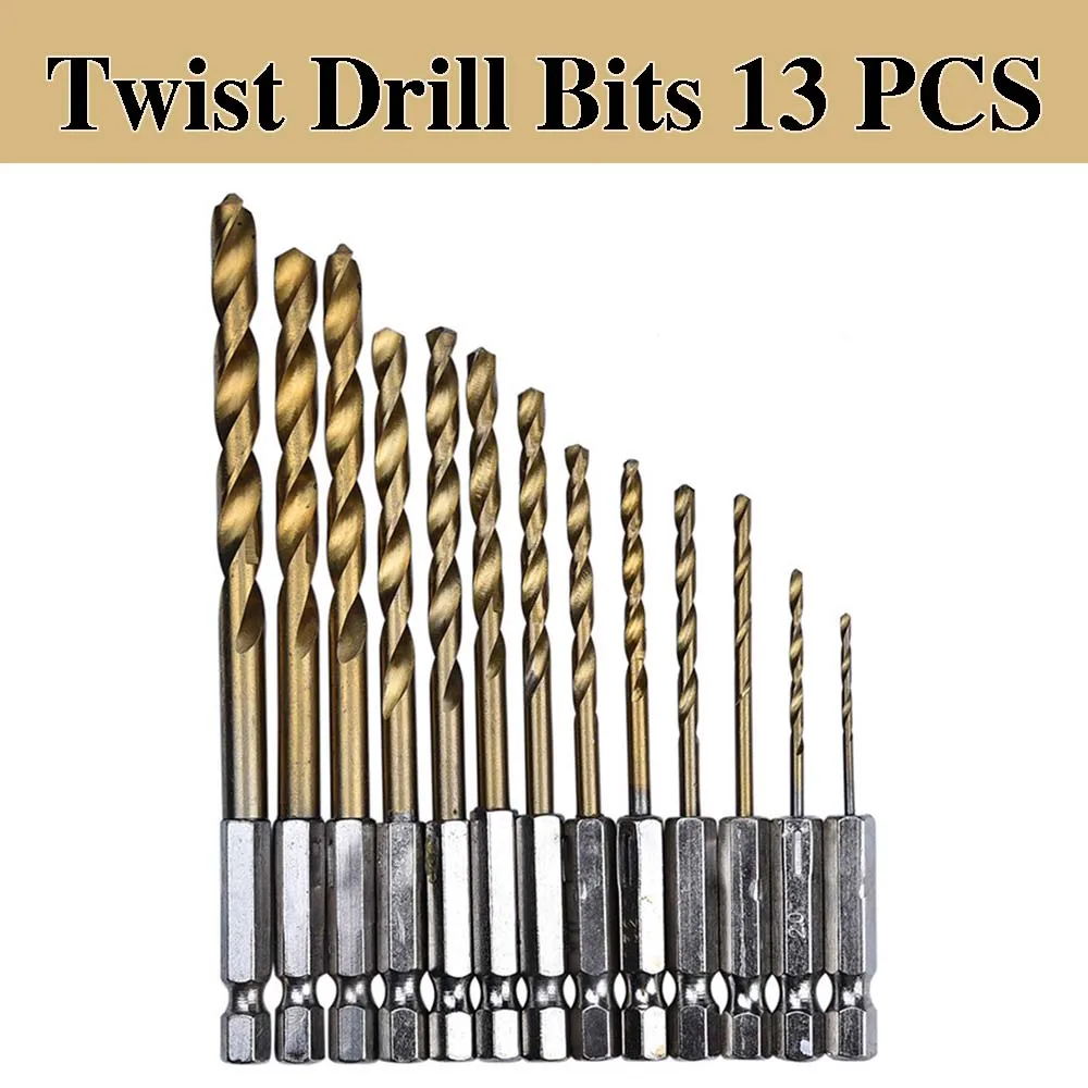 1.5-6.5mm Twist Drill Bits HSS Hexagonal Shank High Speed Steel Electric Screwdriver Drill Bit Electric Drill For Aluminum Wood
