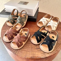 Baby Boys Girls Sandals Summer Wedding Dress Flats Shoes Infant Newborn Crib Footwear First Walkers Prewalkers 3