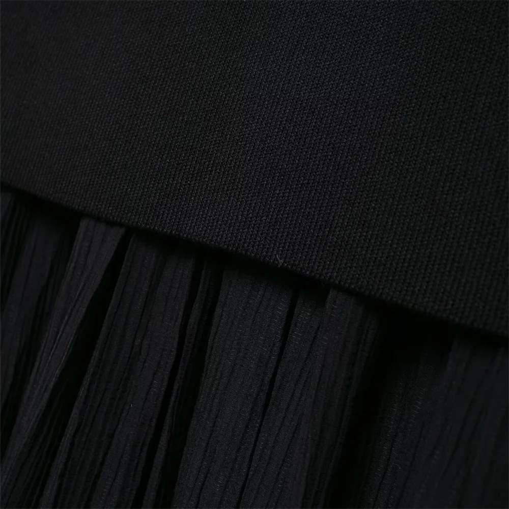 Autumn New Women's Clothing Style Slimming Asymmetric Knitted Coat Small Folded Splicing Skirt Set