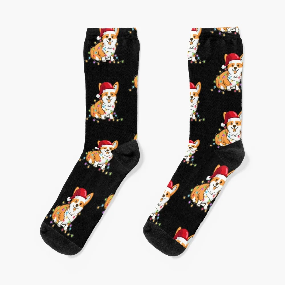 

Christmas Corgi Socks Sheer Socks Men
