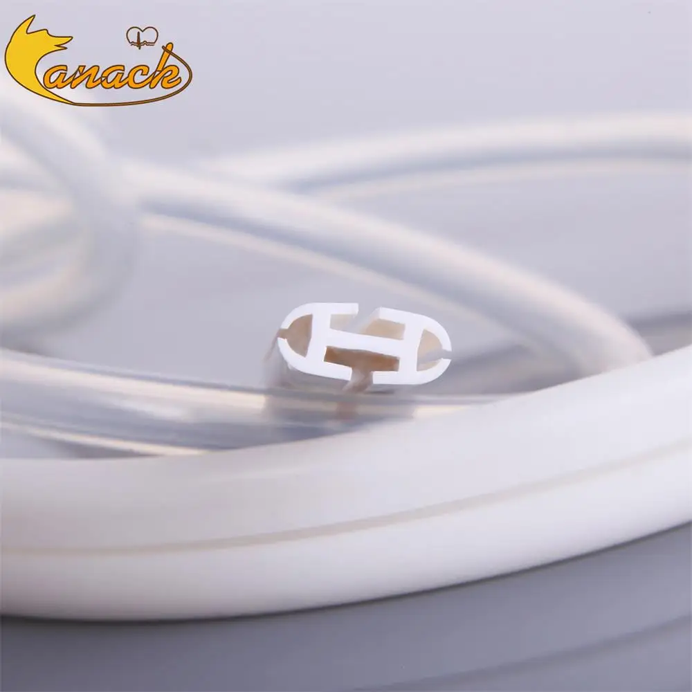 Pet Flat Fluted Drain Tube Medical Silicone 7/10mm With Trocar For Dogs Cats Post-Op Drainage Veterinary Equipment Vet Clinic